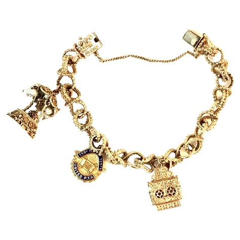 torgiano gold charm bracelet